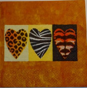033 Heart / Hearts - 3-ply (brown) - ti-flair
